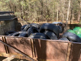 tires and trash