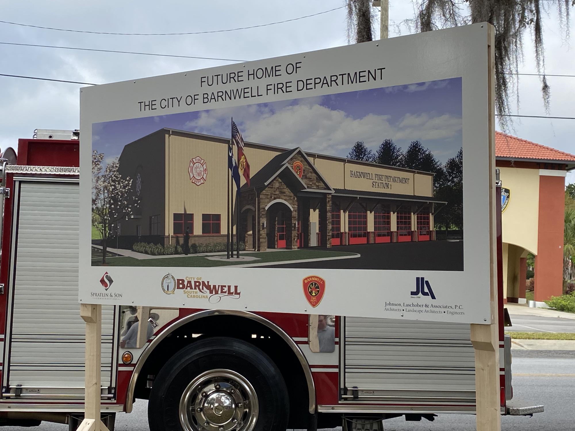 Photo of what the new fire department will look like