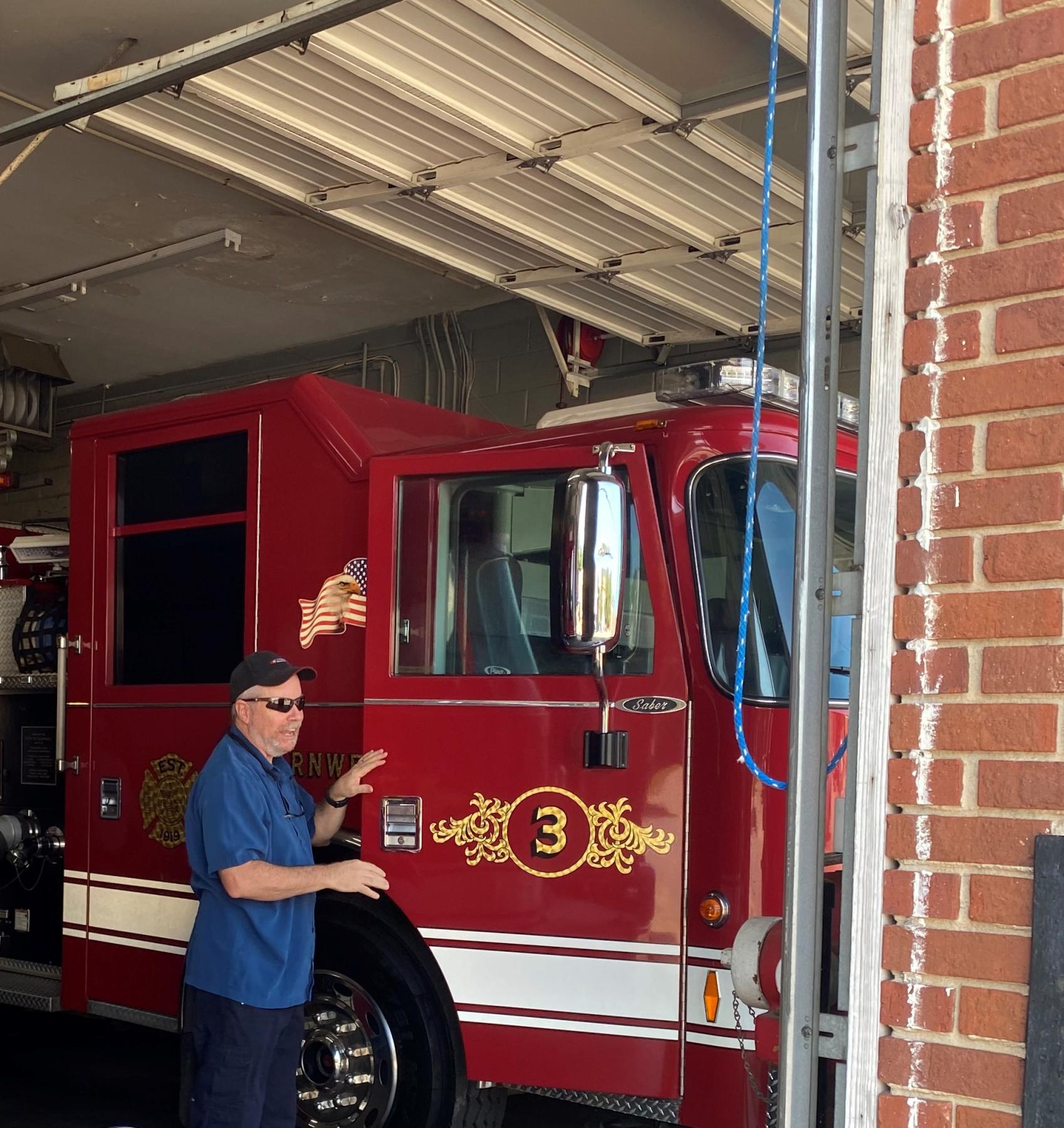 Tony gets a ride in Engine 3